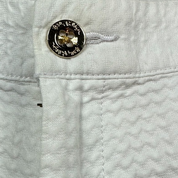 LILLY PULITZER: Buttercup Scalloped White Shorts -Size 4 - Picture 6 of 14